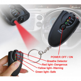 China Portable Keychain LED Alcohol Breath Tester Breathalyzer company