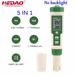 China 5 in 1 PH / TDS / EC / ORP / Temperature Meter  for Fish Tank without backlight 5 in 1 PH / TDS / EC / ORP / Temperature Meter  for Fish Tank without backlight company