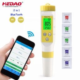 China 2 IN 1 HEDAO Bluetooth pH TEMP Water Tester BLE-P-3  2 IN 1 HEDAO Bluetooth pH TEMP Water Tester BLE-P-3  company