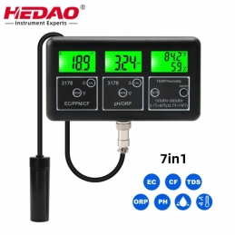 China 7 IN 1 Multifunctional PH ORP TDS EC CF temperature humidity water quality monitor 7 IN 1 Multifunctional PH ORP TDS EC CF temperature humidity water quality monitor company