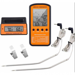 China Digital Wireless Food Thermometer with Dual Probes Digital Wireless Food Thermometer with Dual Probes company